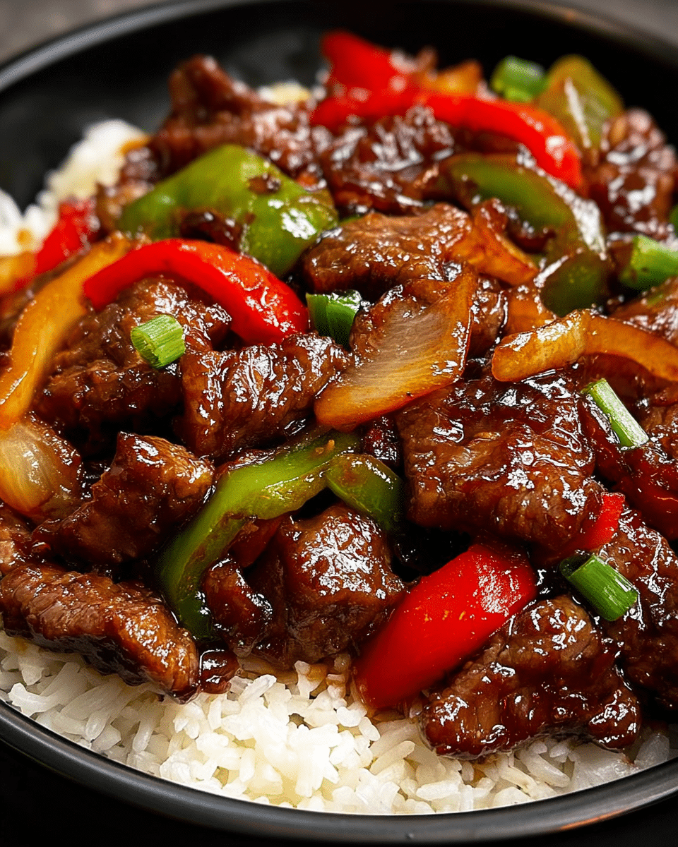 Chinese Pepper Steak with Onions & Peppers Recipe