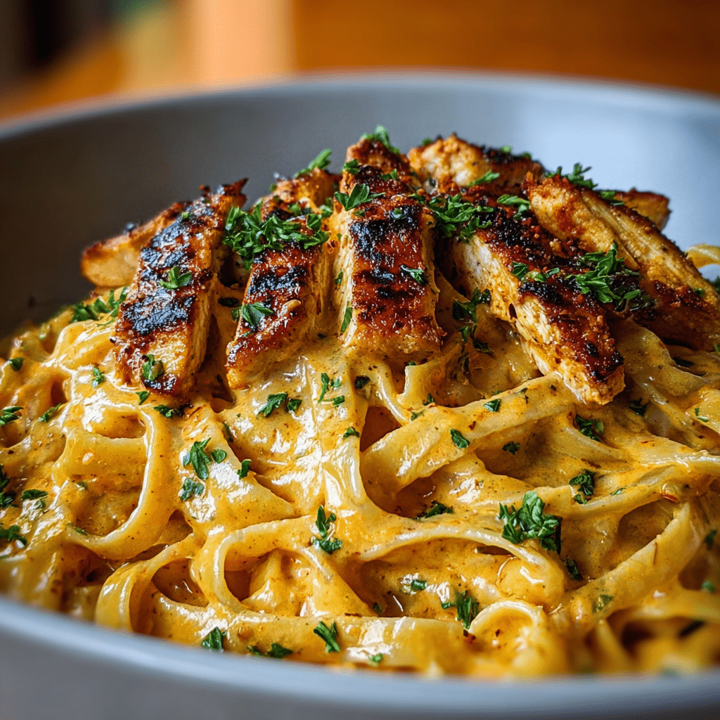 THE BEST COWBOY BUTTER CHICKEN LINGUINE Recipe - Recipe Image