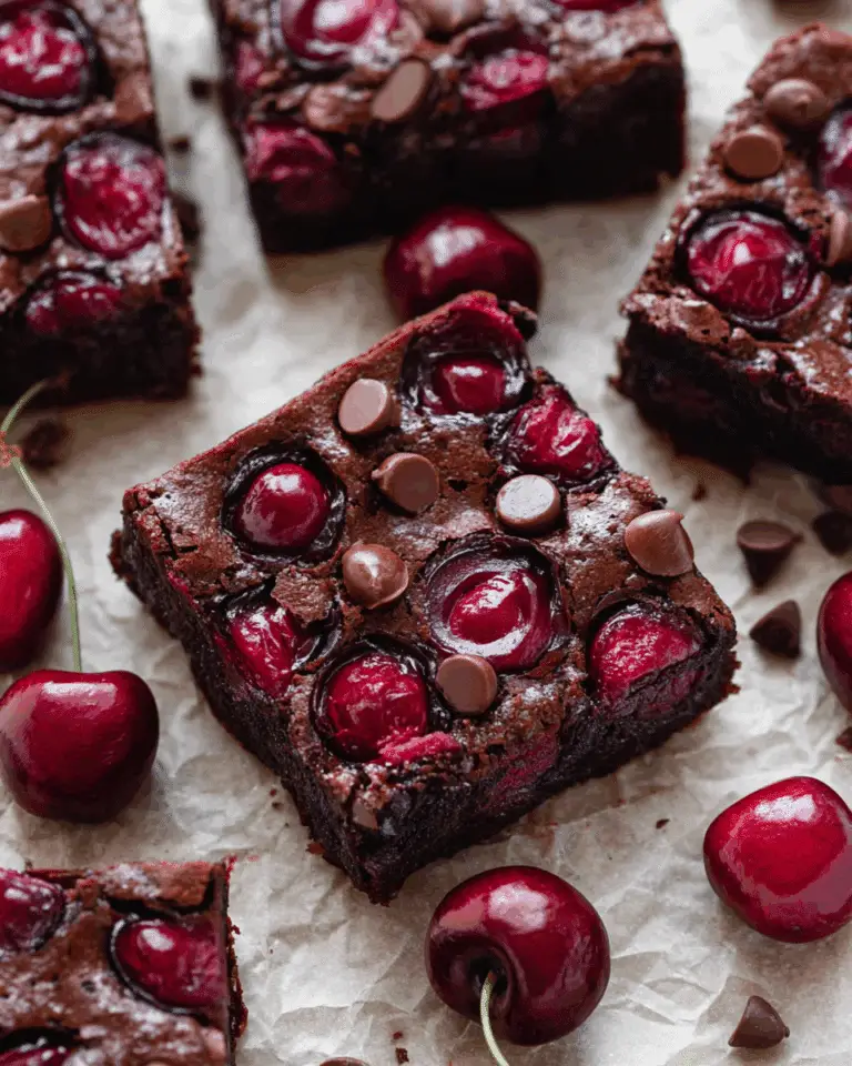 Roasted Chocolate Cherry Brownies Recipe