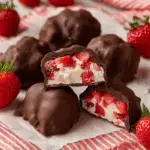 Chocolate Strawberry Frozen Yogurt Bites Recipe
