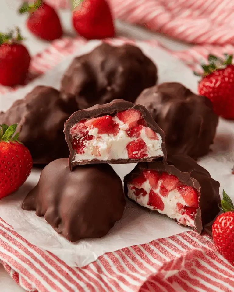 Chocolate Strawberry Frozen Yogurt Bites Recipe