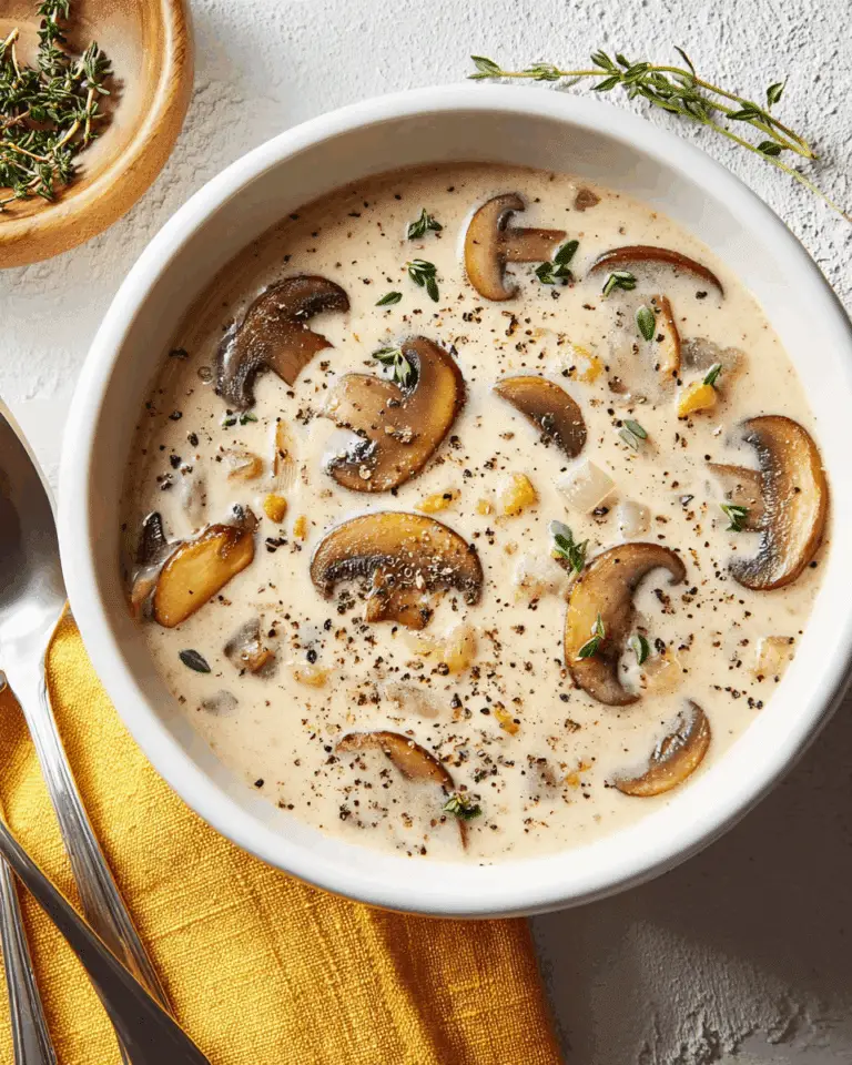 Creamy Mushroom Soup Recipe