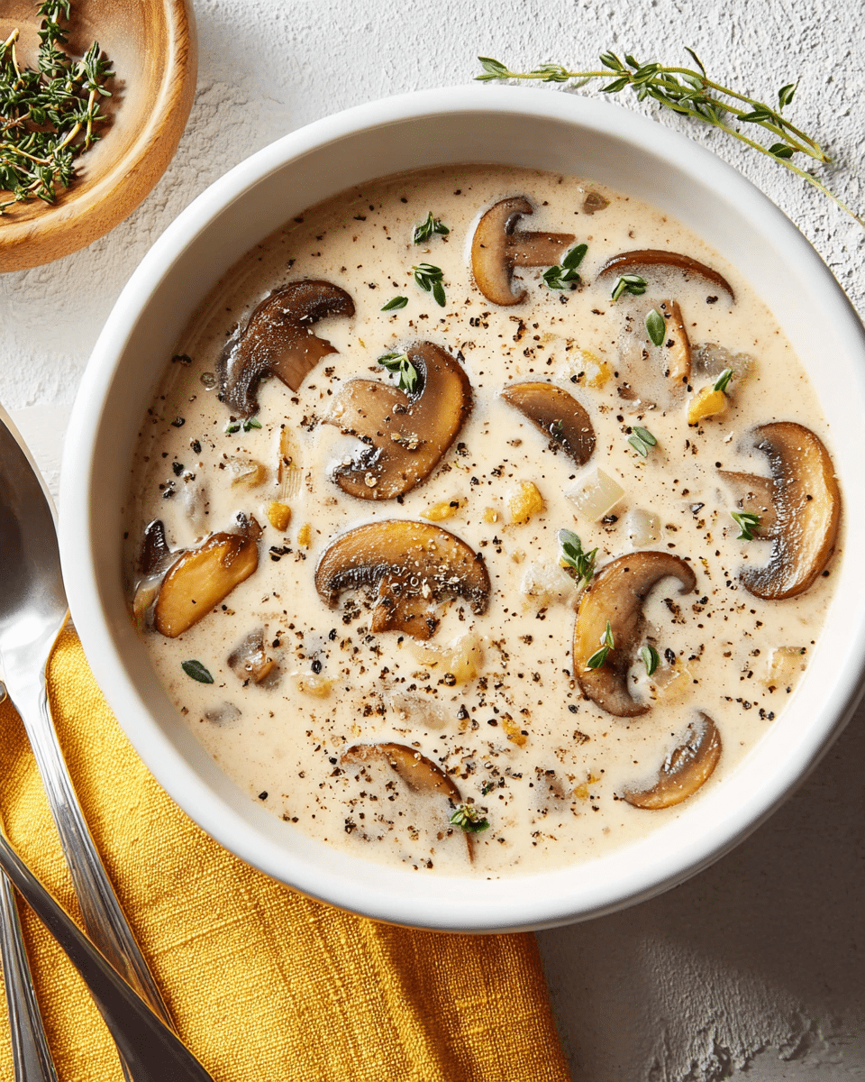 Creamy Mushroom Soup Recipe