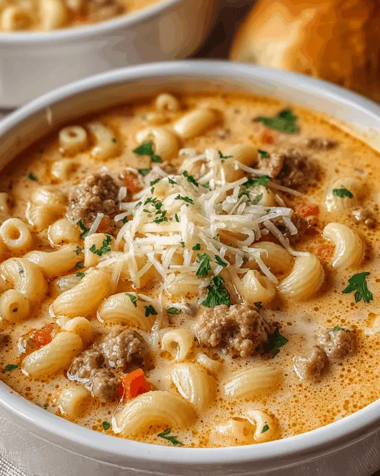 Parmesan Italian Sausage Ditalini Soup Recipe