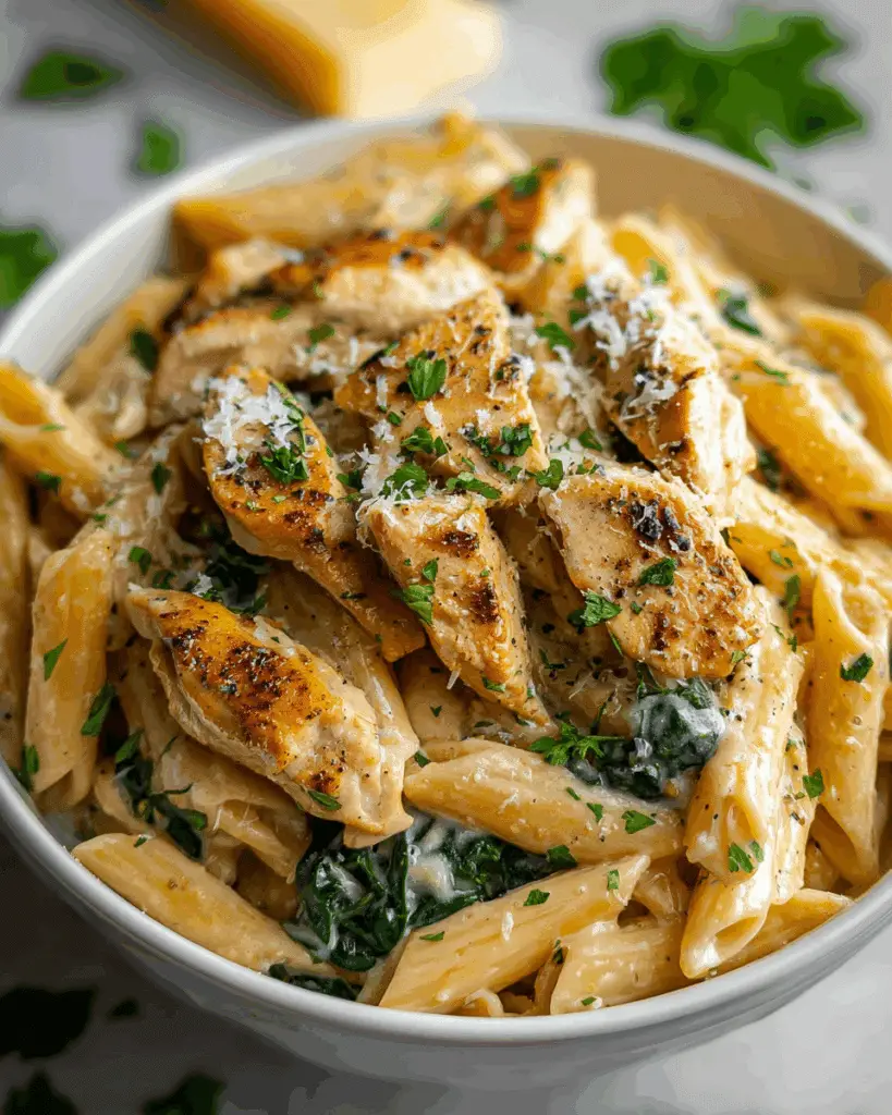 Garlic Parmesan Chicken Pasta Recipe