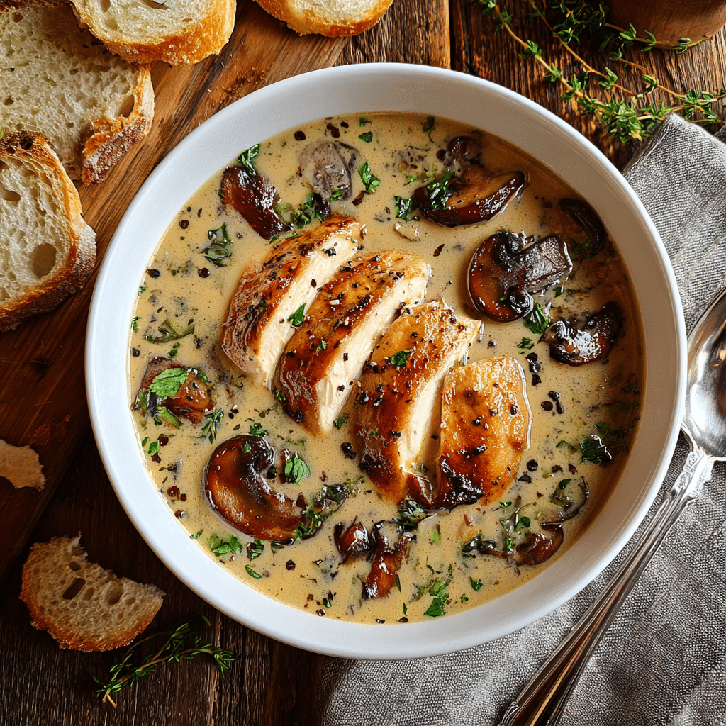 Rotisserie Chicken and Mushroom Soup Recipe - Recipe Image