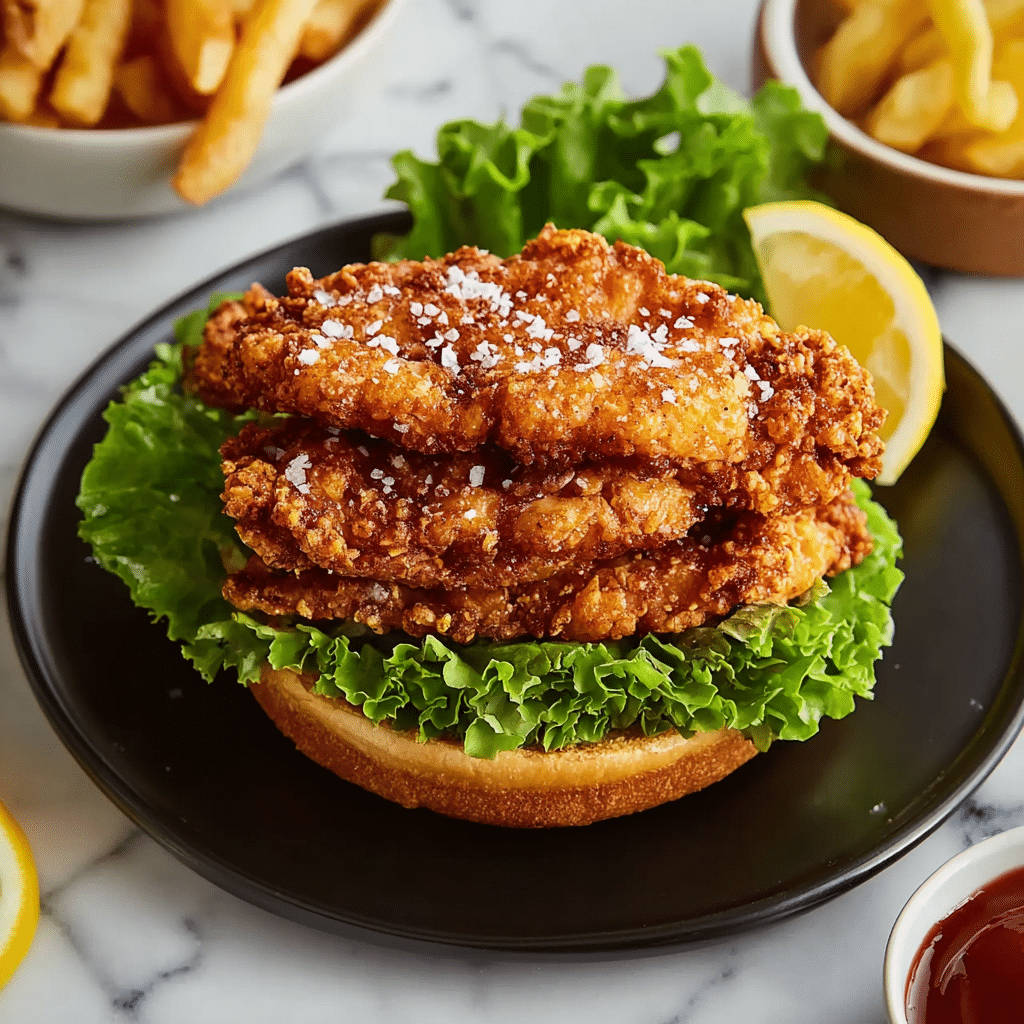 Crispy Lemon Pepper Chicken Sandwich Recipe - Recipe Image