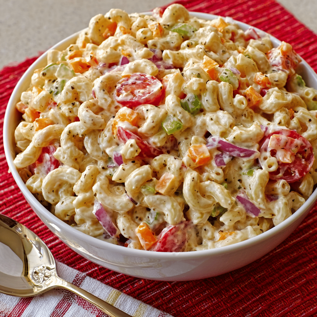 Best Macaroni Salad Recipe with Mayo Recipe - Recipe Image