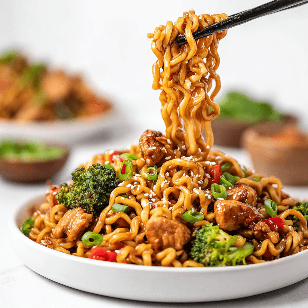Chicken Ramen Stir Fry Recipe - Recipe Image