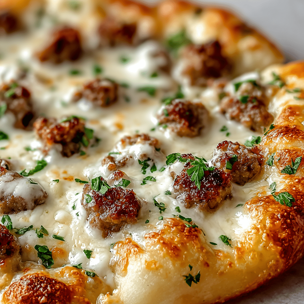 BISCUITS AND SAUSAGE GRAVY BREAKFAST PIZZA Recipe - Recipe Image