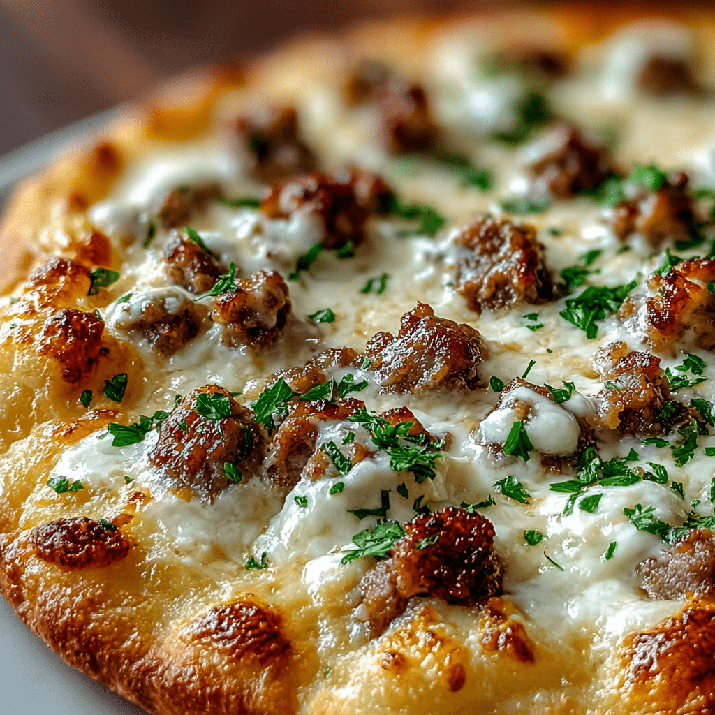 BISCUITS AND SAUSAGE GRAVY BREAKFAST PIZZA Recipe - Recipe Image