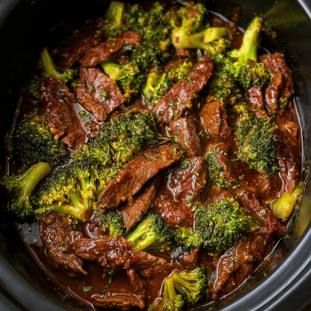 Slow Cooker Beef and Broccoli Recipe - Recipe Image