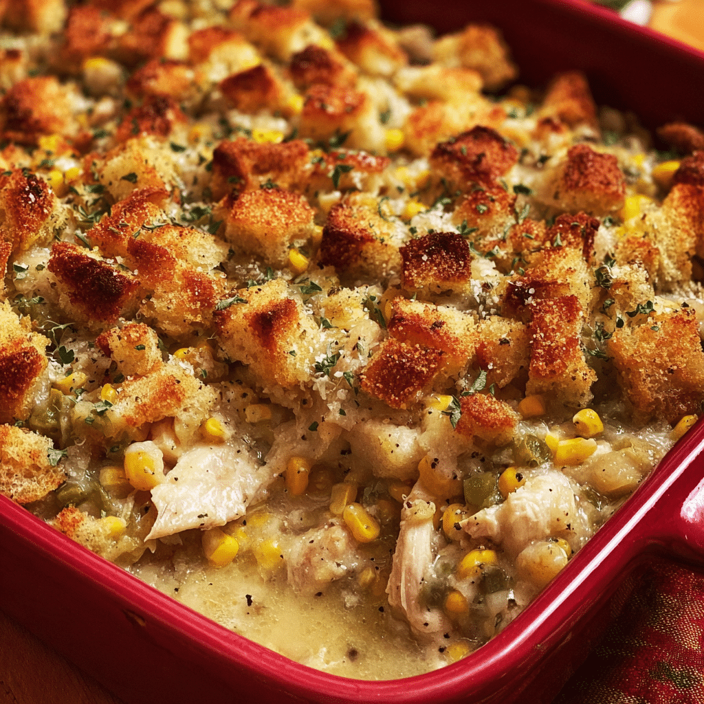 Chicken stuffing casserole Recipe - Recipe Image