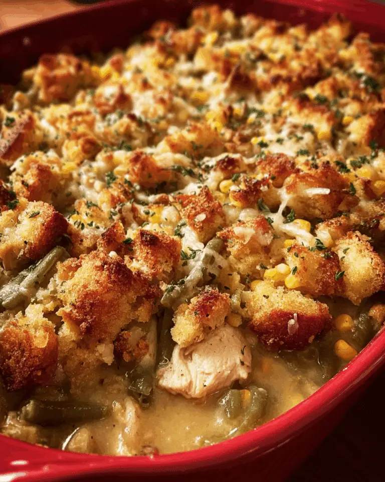 Chicken stuffing casserole Recipe
