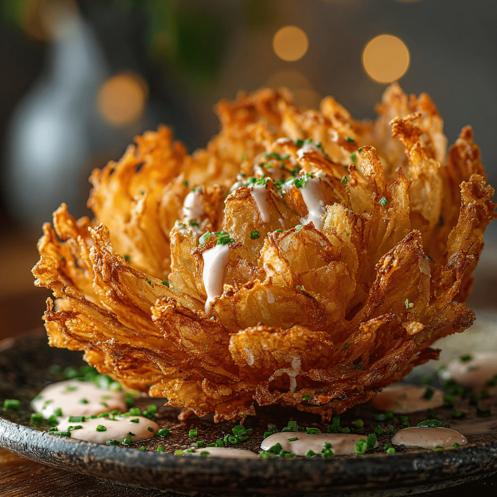 Mini Air Fryer Blooming Onions Recipe - Recipe Image