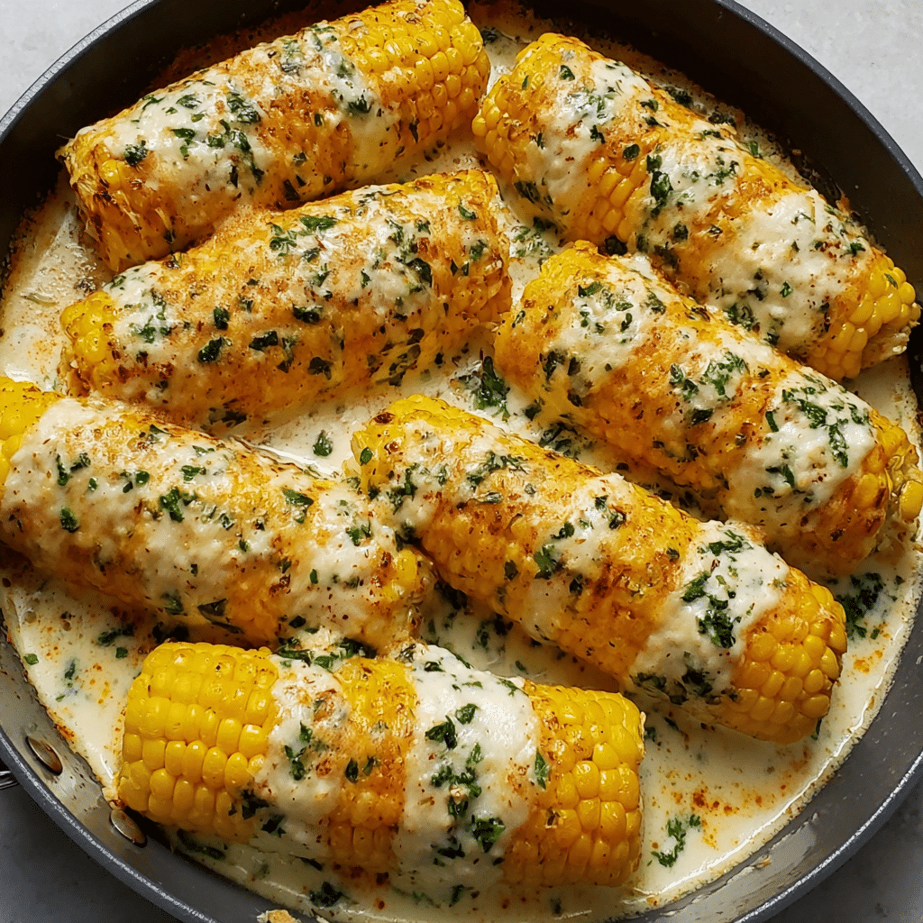 Spicy Creamy Cajun Corn Cob Recipe - Recipe Image