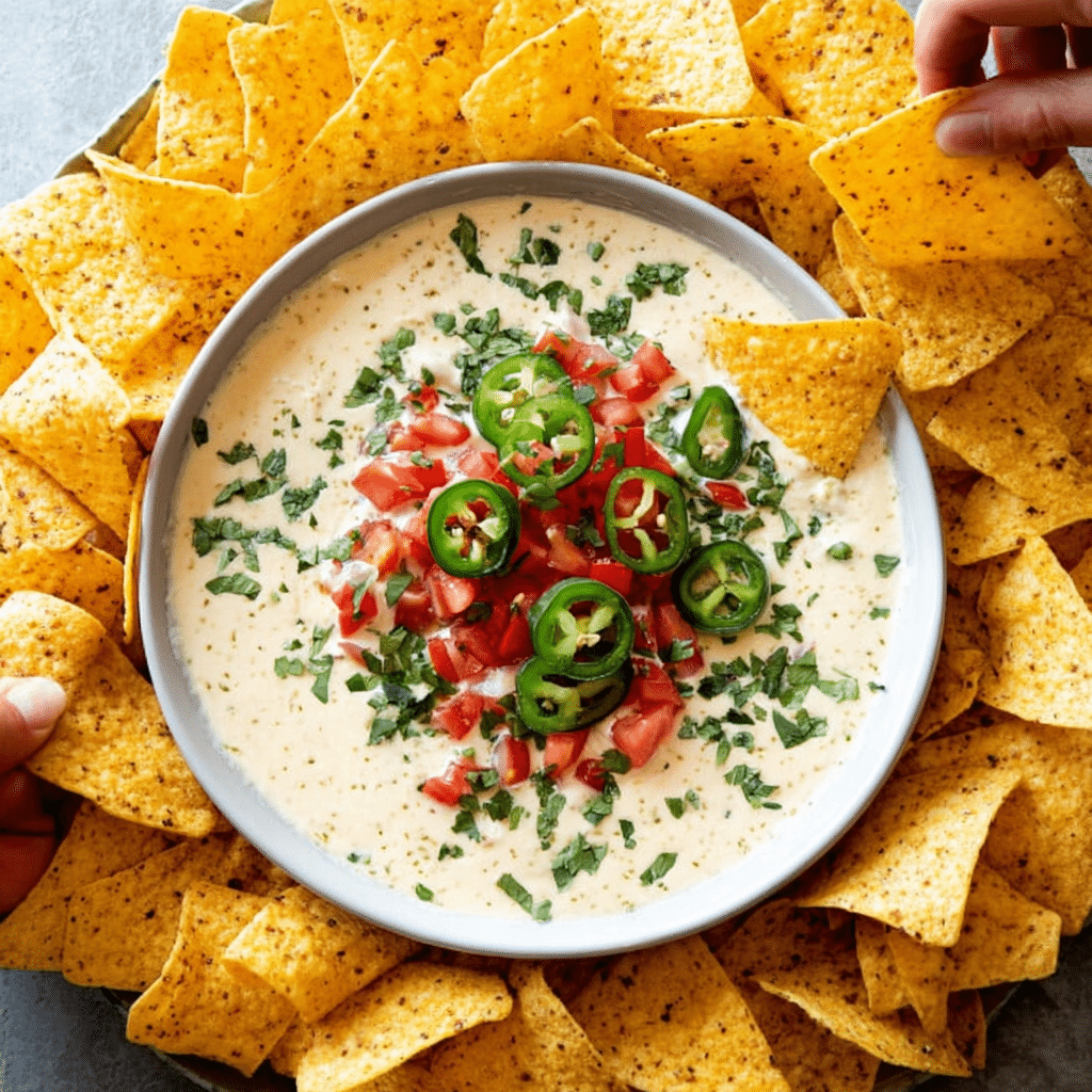 Restaurant Style White Cheese Dip Recipe - Recipe Image