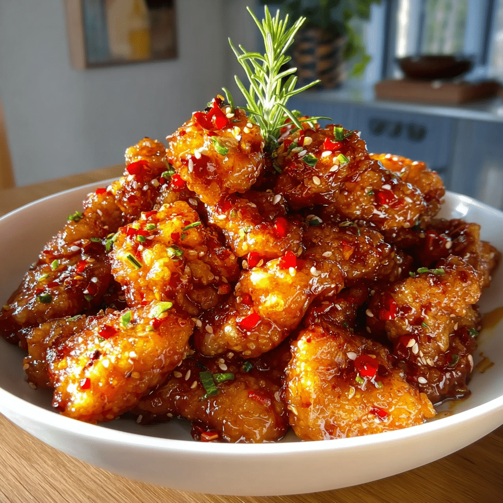 Crispy Chinese Honey Garlic Chicken That Will Amaze You Recipe - Recipe Image