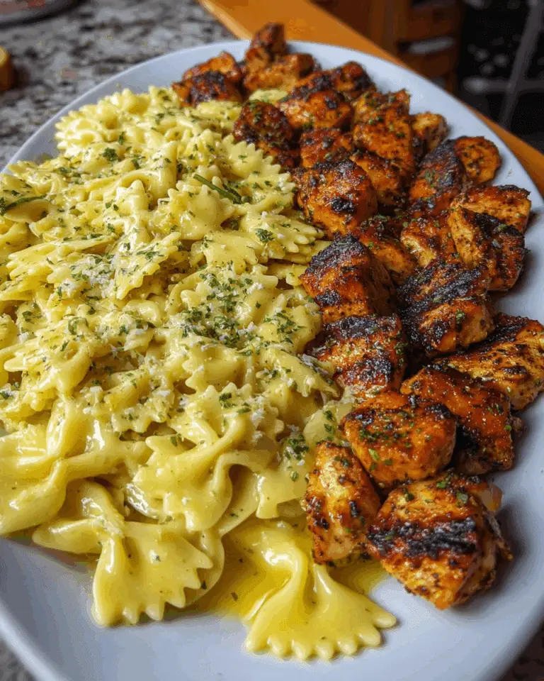 The Best Cajun Chicken Bowties in Creamy Mozzarella Sauce Recipe