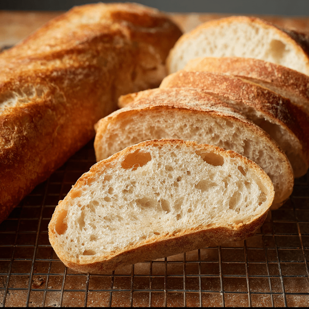 Chewy French Bread Recipe - Recipe Image