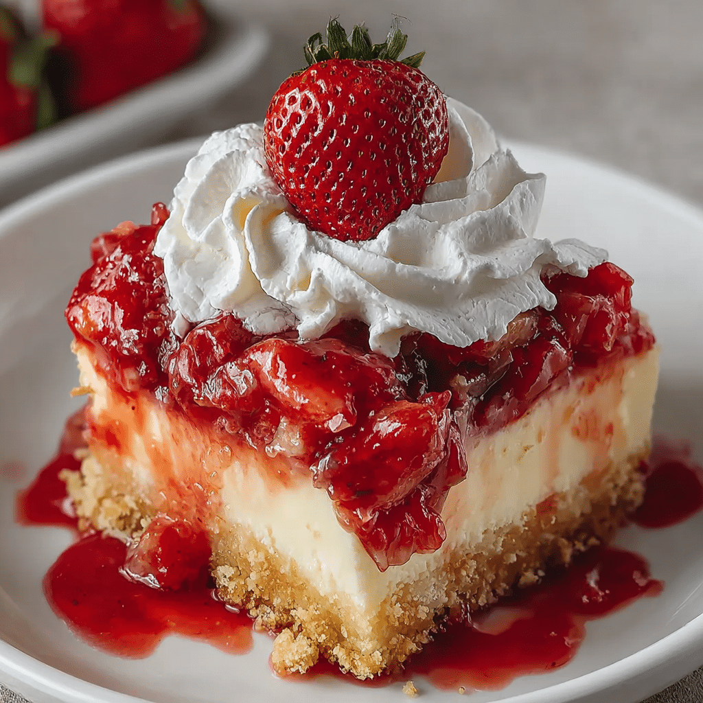 Strawberry Cheesecake Dump Cake Recipe - Recipe Image