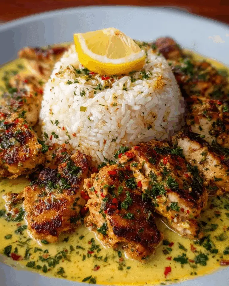 Chicken Scampi with Garlic Parmesan Rice Recipe