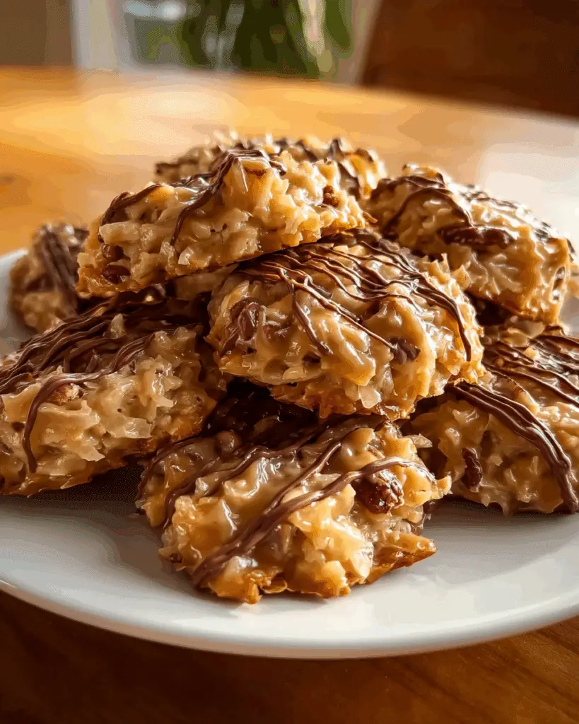 No-Bake Coconut Pecan Praline Cookies Recipe