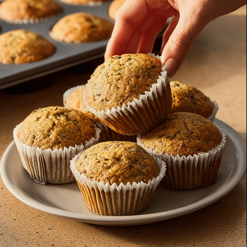 EASY BANANA ZUCCHINI MUFFINS Recipe - Recipe Image