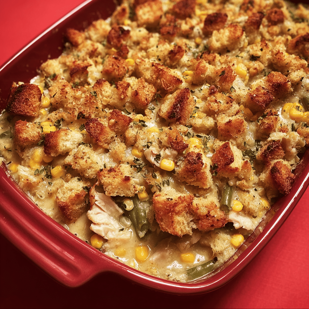 Chicken stuffing casserole Recipe - Recipe Image