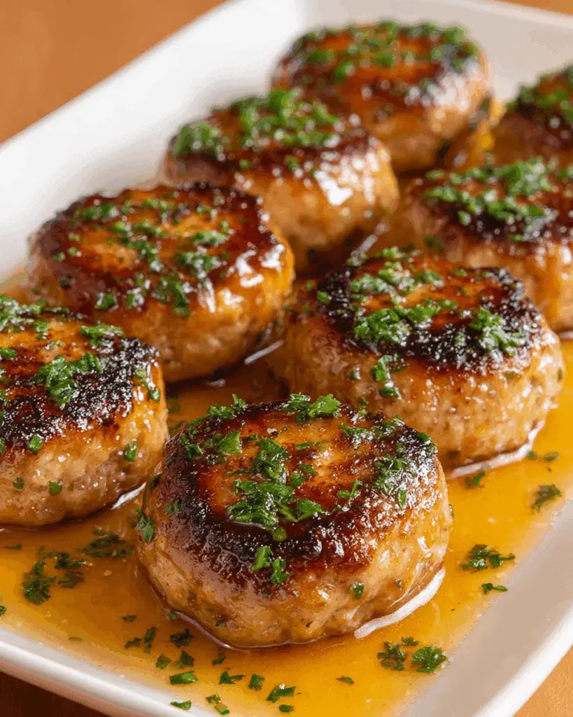 Garlic Parmesan Chicken Meatloaves Recipe