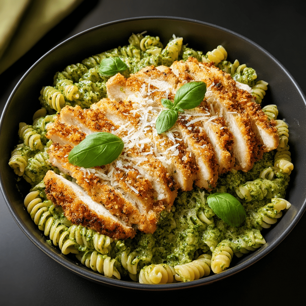 Slice the Chicken: Slice the crispy Parmesan chicken into thin strips Recipe - Recipe Image