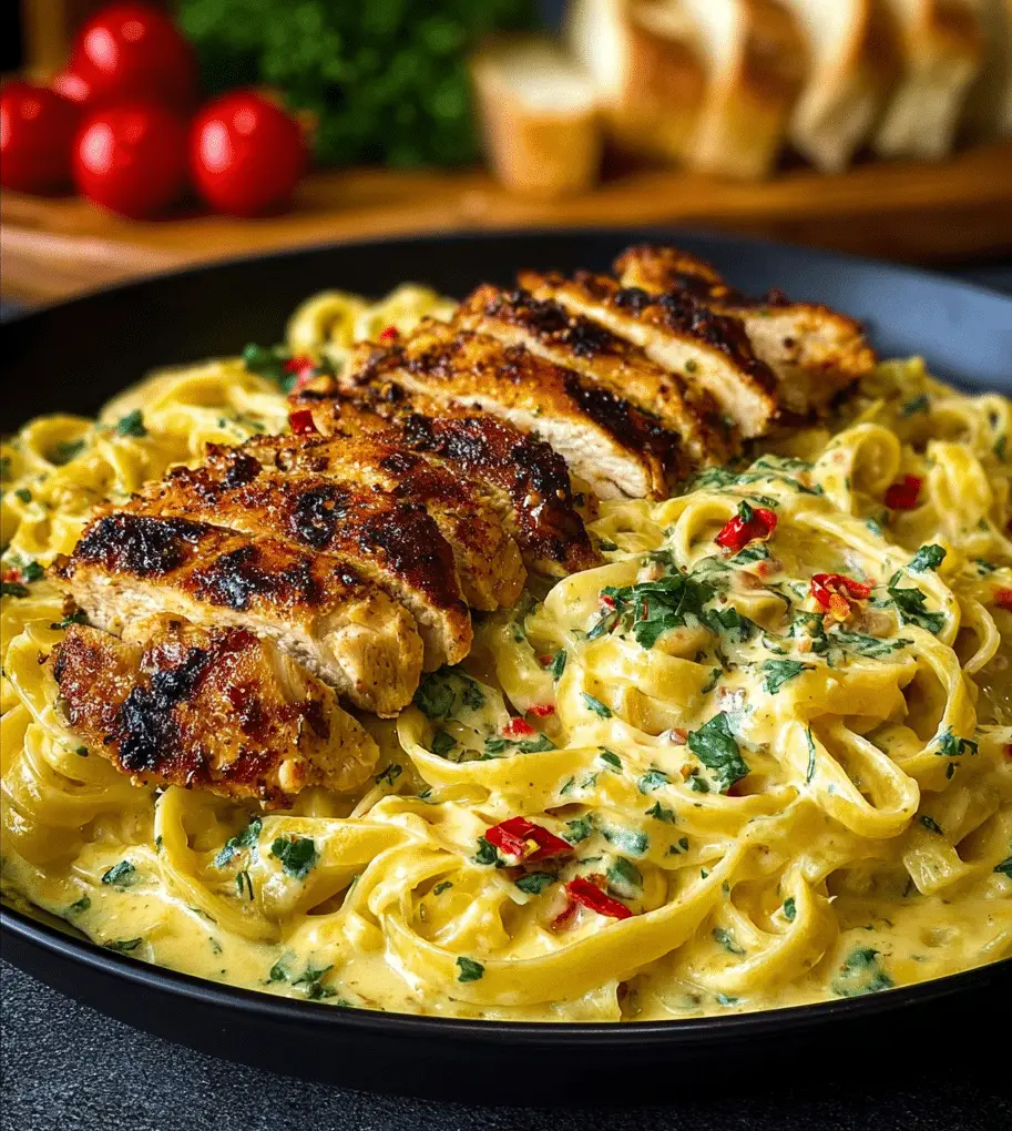 velveeta chicken linguine in cajun garlic alfredo sauce Recipe