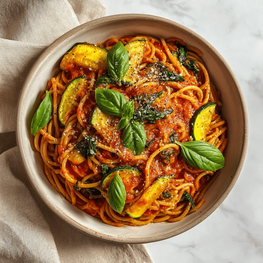 One Pot Veggie Spaghetti: An Incredible Ultimate Recipe - Recipe Image