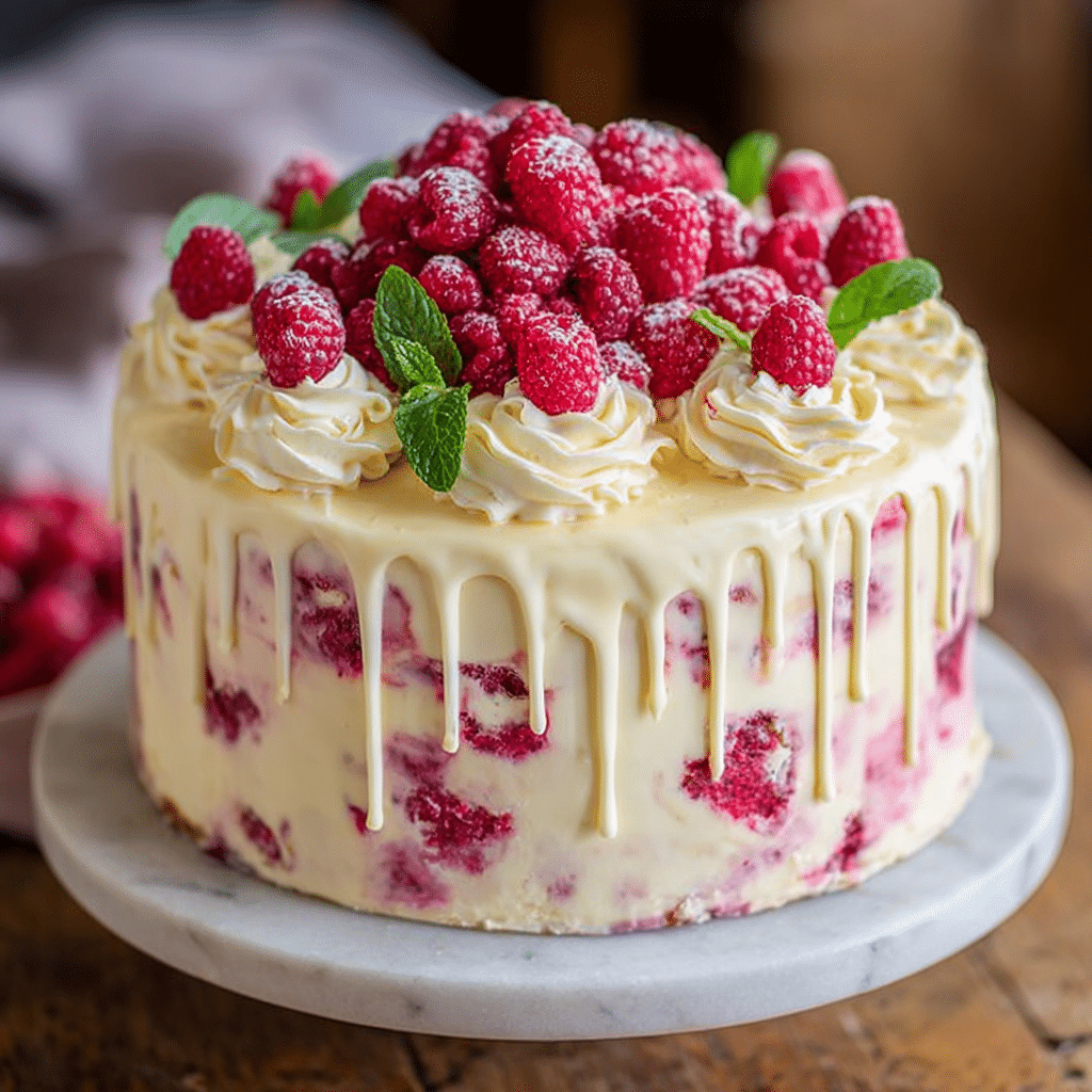 Raspberry Zinger Poke Cake Recipe - Recipe Image