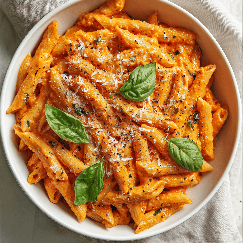 Easy One Pot Creamy Tomato Pasta Recipe - Recipe Image