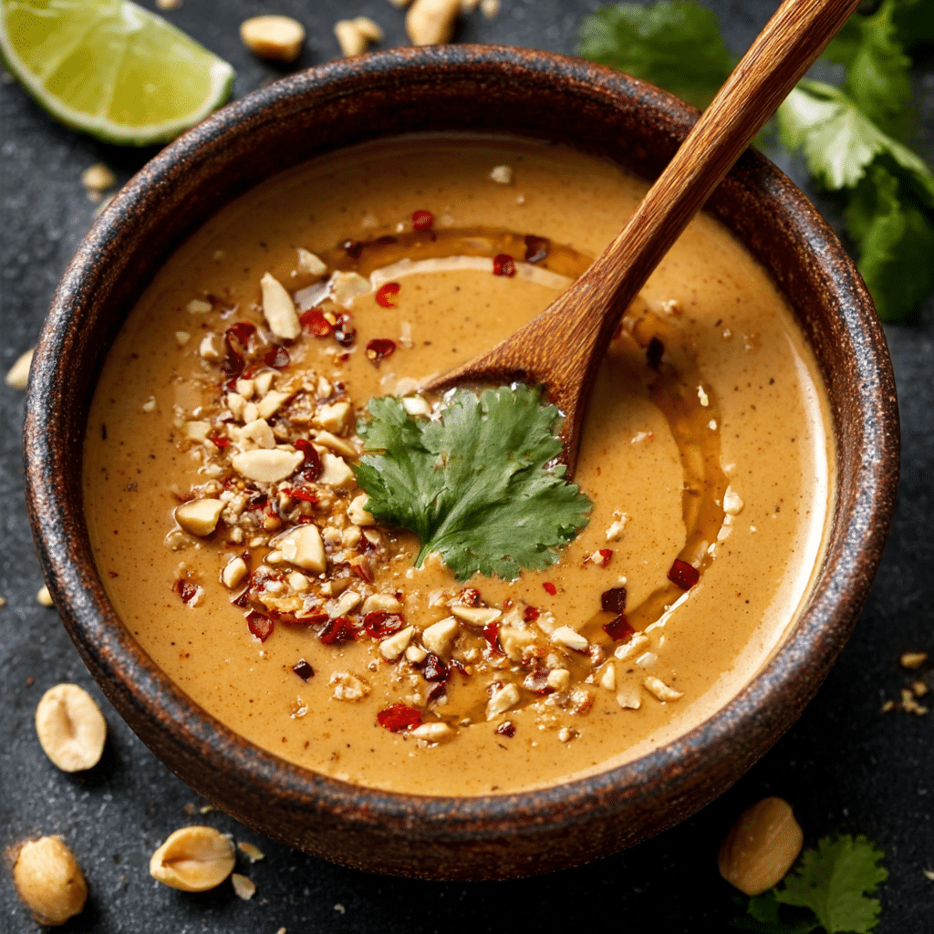 The Best Thai Peanut Sauce Recipe - Recipe Image