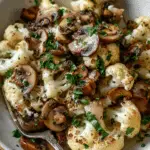 Garlic Cauliflower and Mushrooms Recipe