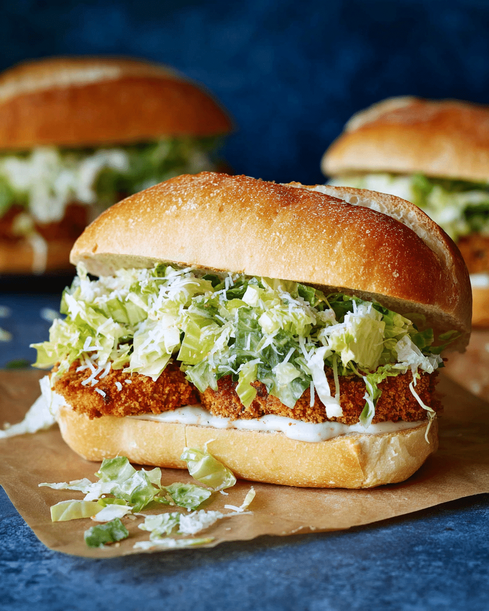 Crispy Chicken Caesar Sandwich Recipe - Recipe Image