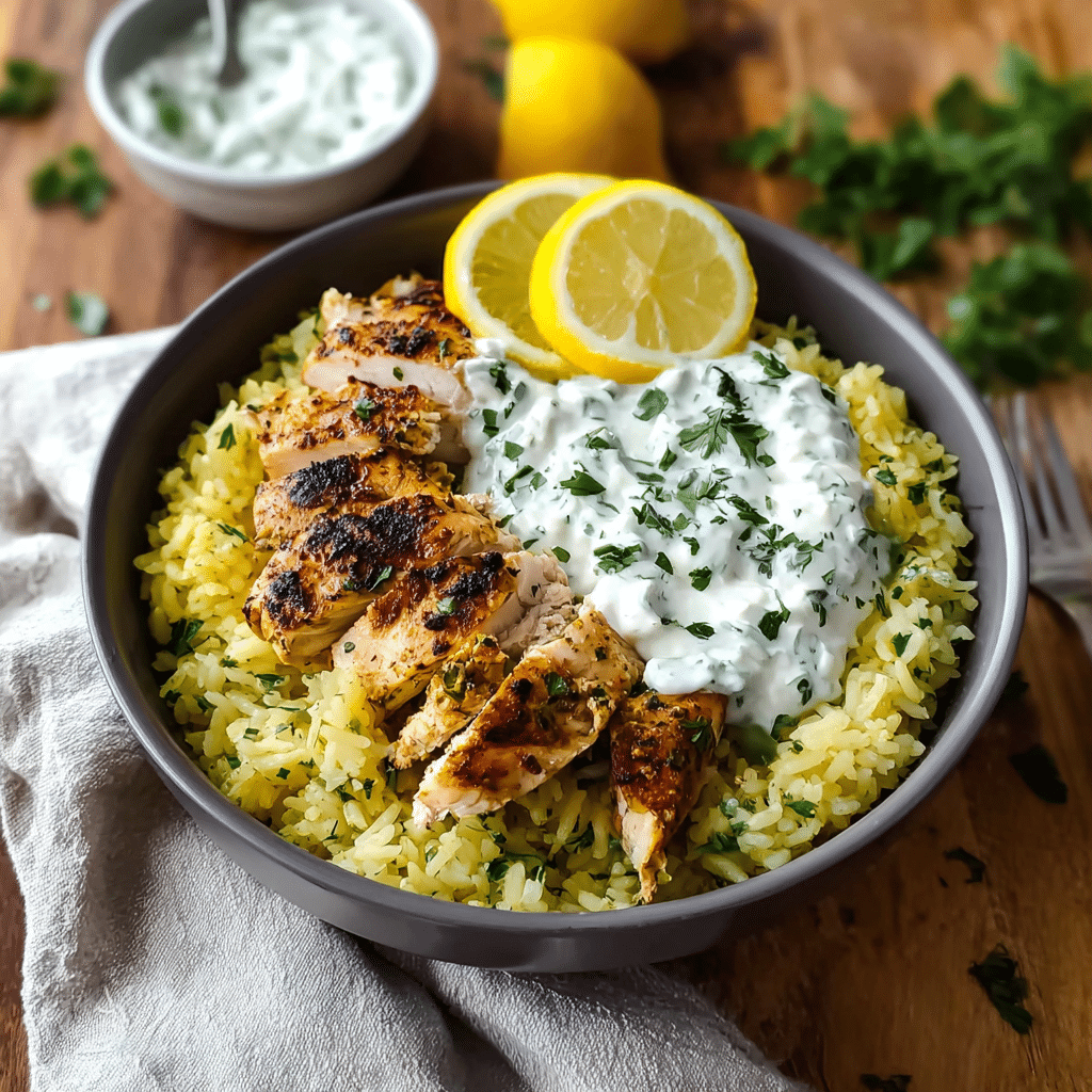 Dump-and-Bake Chicken Tzatziki Casserole Recipe - Recipe Image
