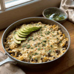 SALSA VERDE CHICKEN & RICE SKILLET Recipe