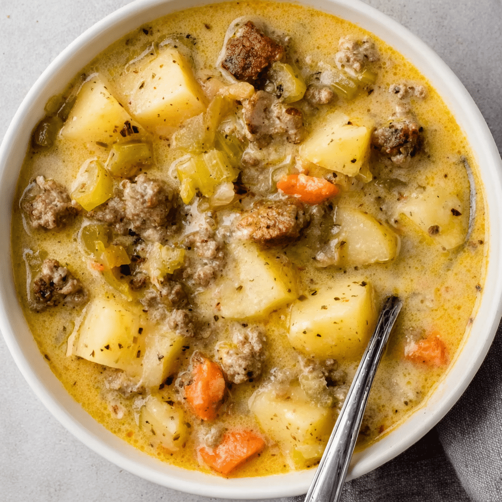 Recipe for Cheeseburger Soup Recipe - Recipe Image