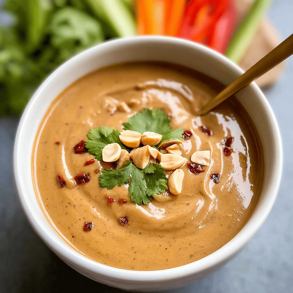 The Best Thai Peanut Sauce Recipe - Recipe Image