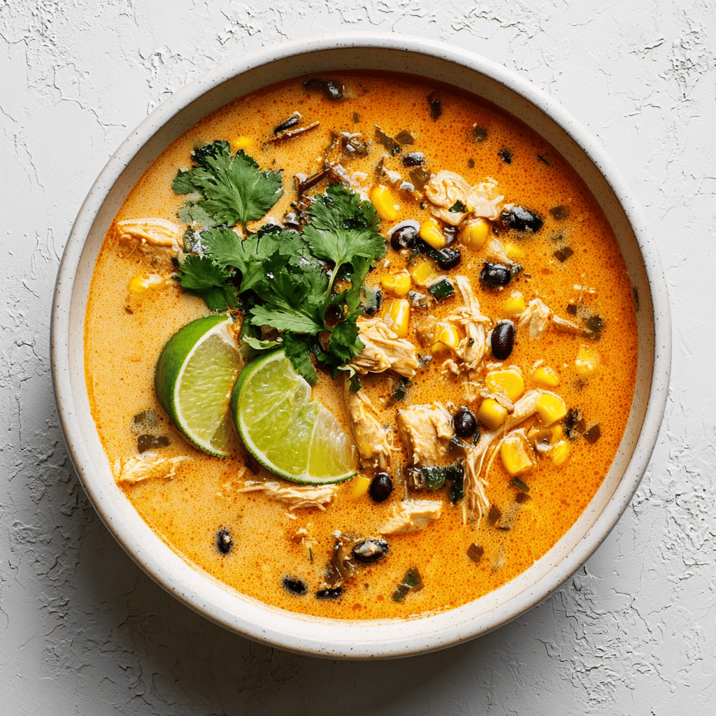 Easy Chicken, Poblano, and Black Bean Soup (Small Batch) Recipe - Recipe Image