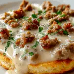 BISCUITS AND SAUSAGE GRAVY BREAKFAST PIZZA Recipe