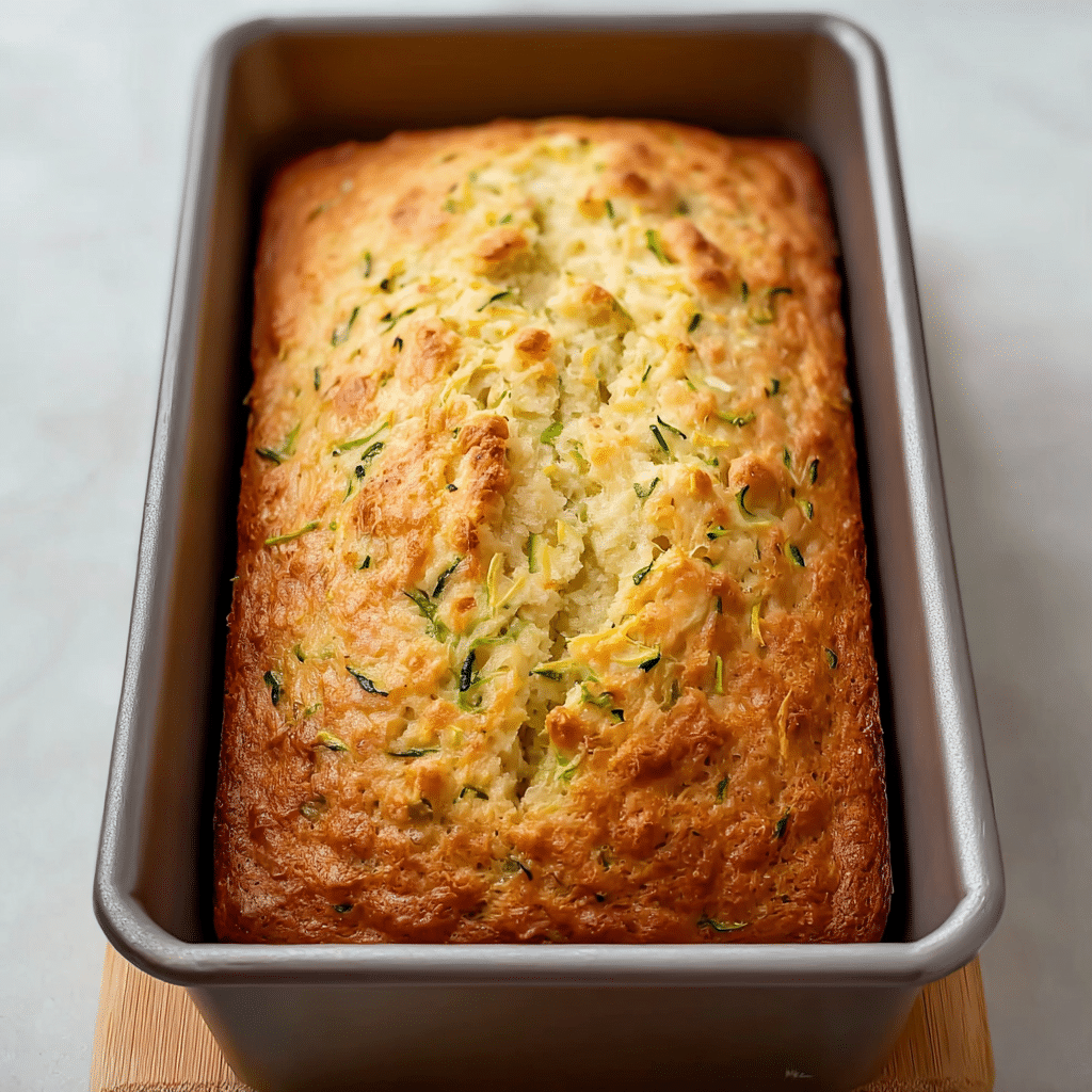 savory zucchini cheddar quick bread Recipe - Recipe Image