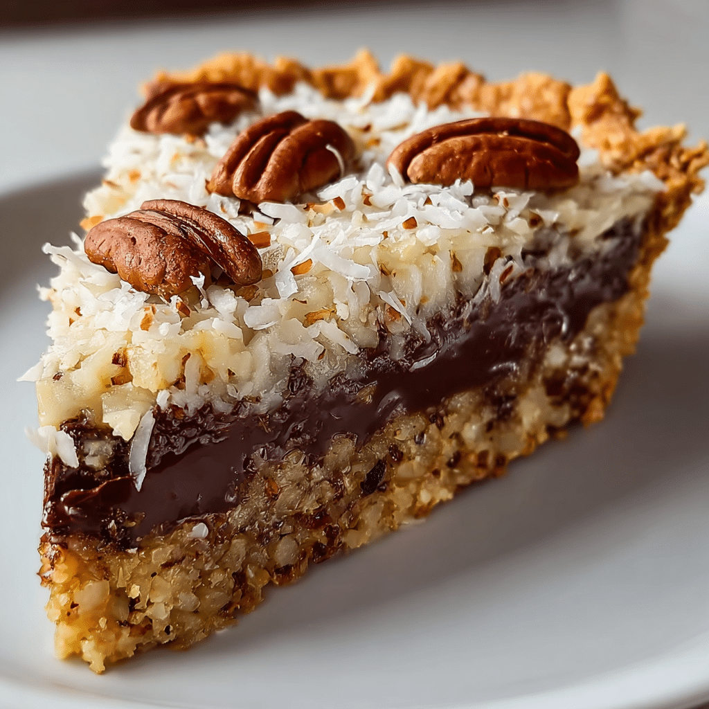 No-Bake German Chocolate Pie Recipe - Recipe Image