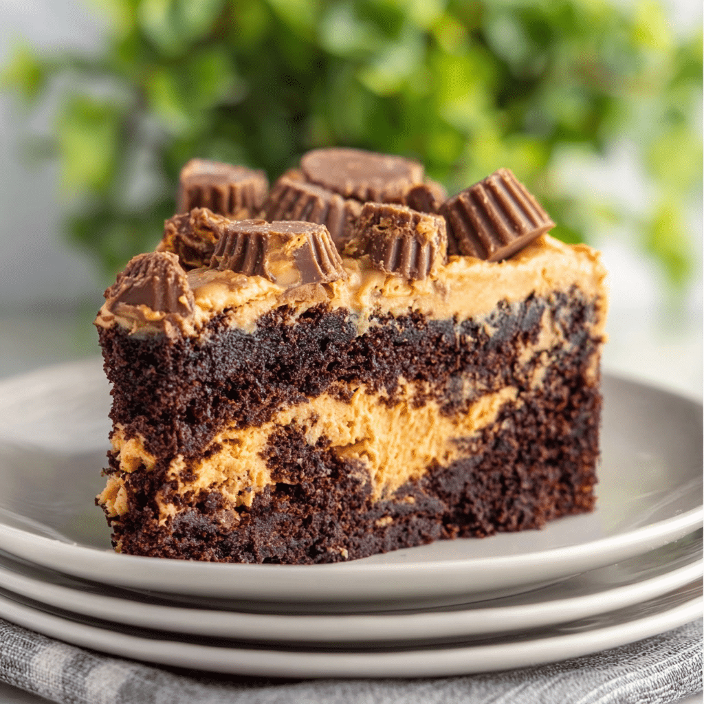 peanut butter cup dump cake delight Recipe - Recipe Image