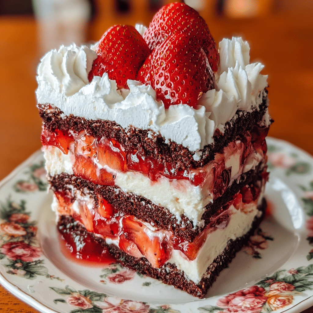 Strawberry Earthquake Cake Recipe - Recipe Image