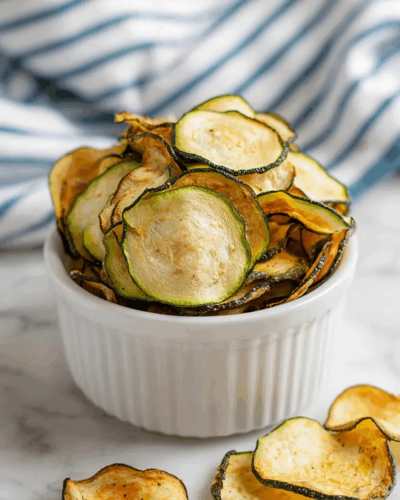 Crispy Zucchini Chips (Baked or Air Fryer) Recipe