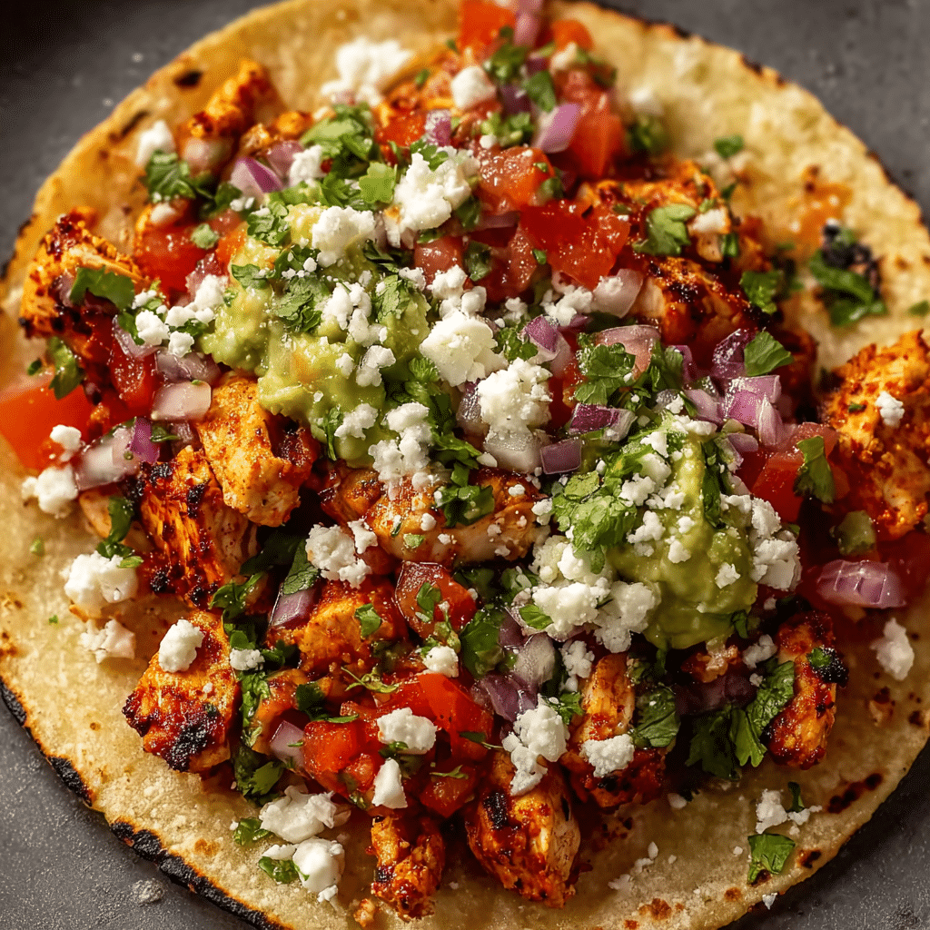 Easy Chicken Street Tacos Recipe - Recipe Image